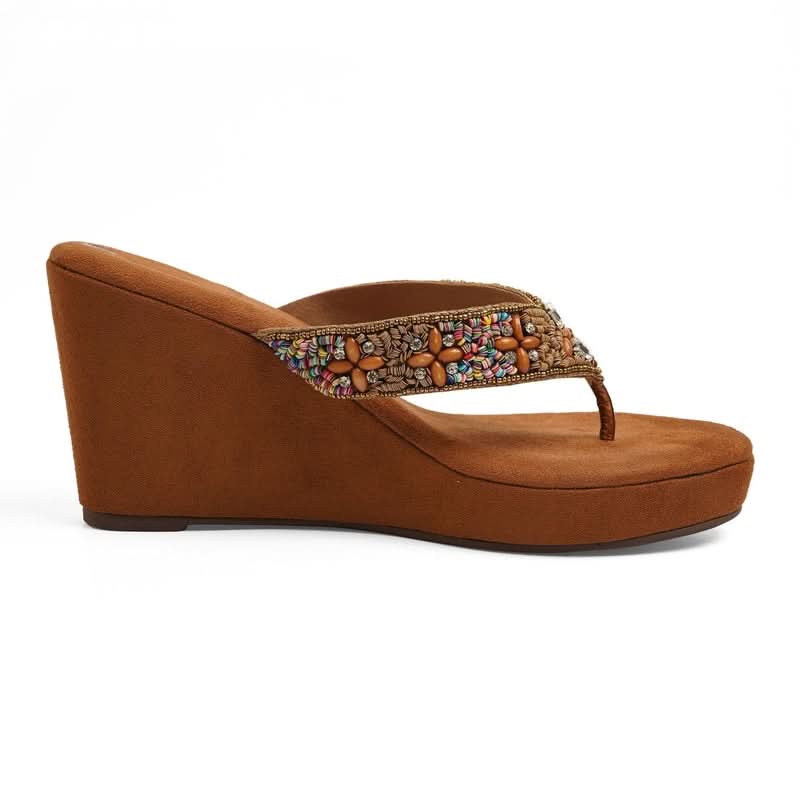 Kaia - Brown Wedges
