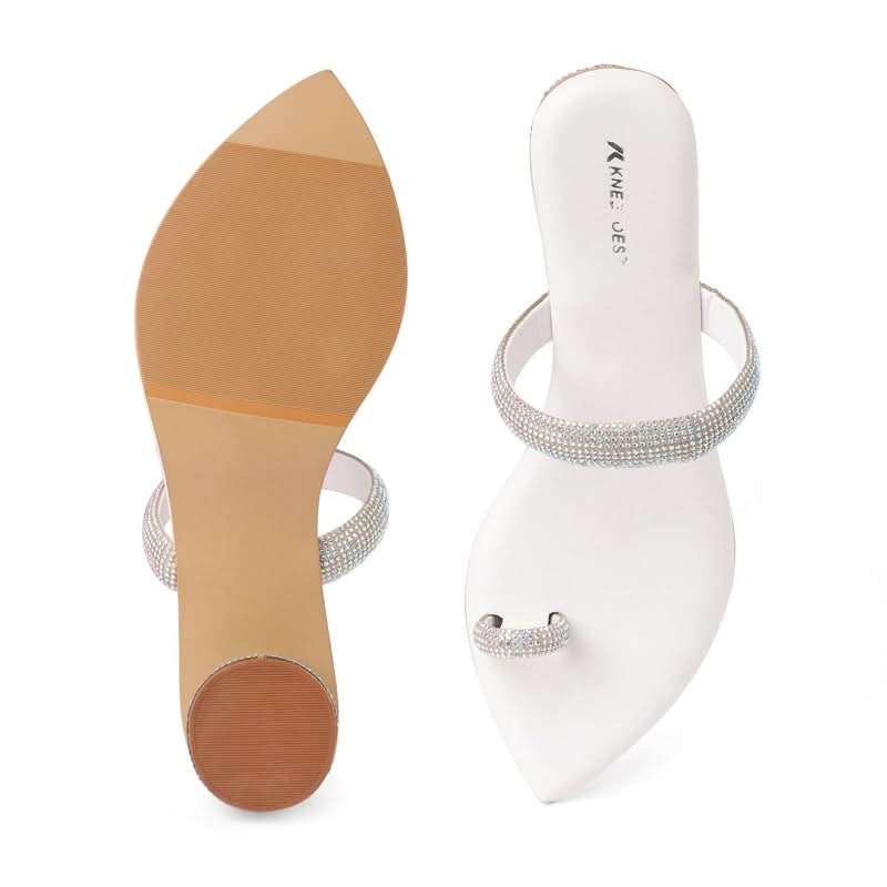 Mirayae - White Cylindrical Heels