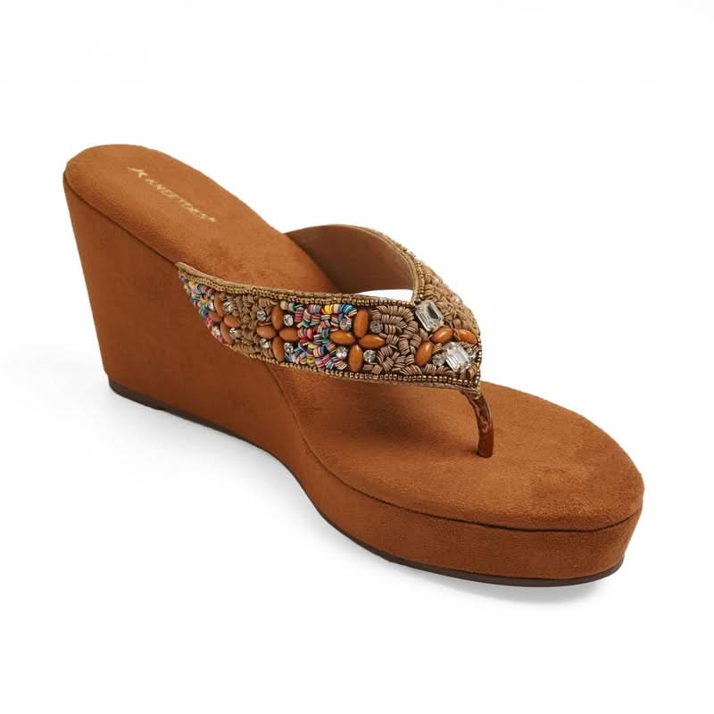 Kaia - Brown Wedges