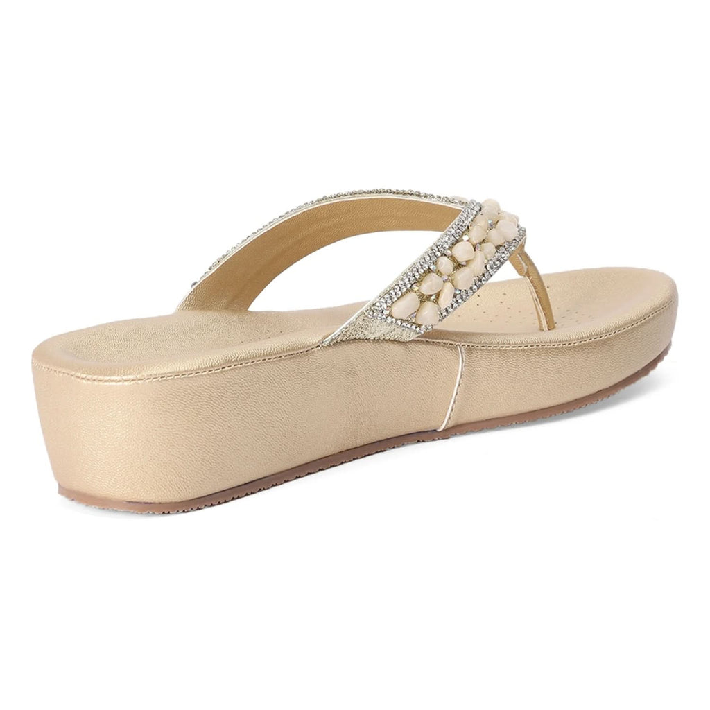 Crystal - Beige Wedges