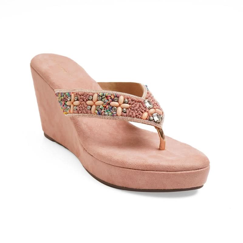 Kaia - Pink Wedges
