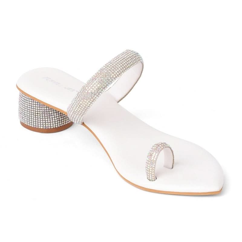 Mirayae - White Cylindrical Heels