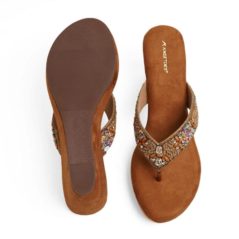 Kaia - Brown Wedges