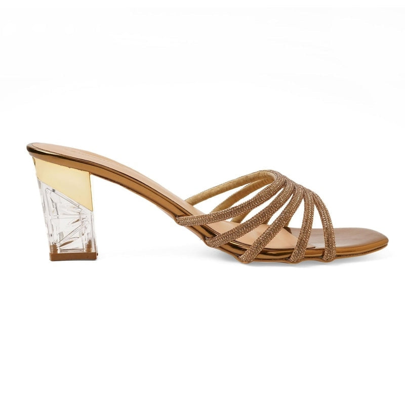 Solara - Bronz Block Heels