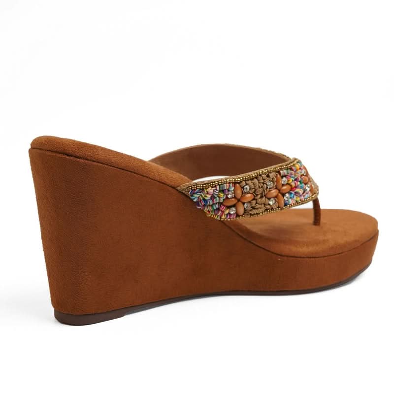 Kaia - Brown Wedges