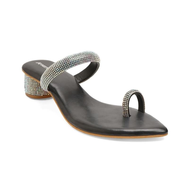 Mirayae - Black Cylindrical Heels