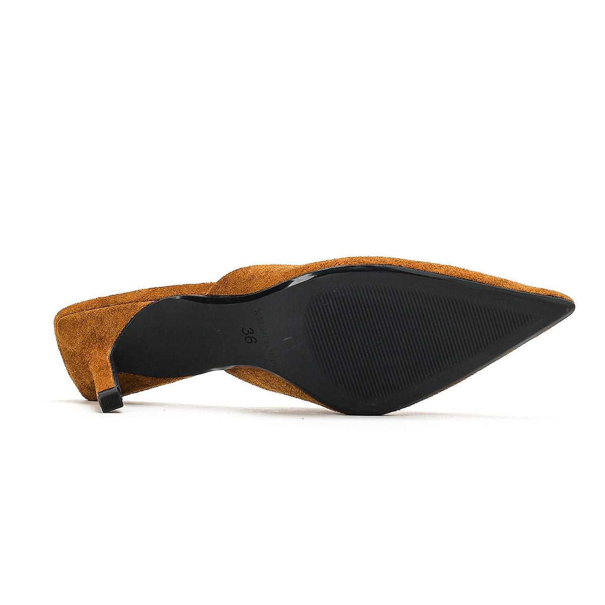 Luna - Tan Velvet Mules