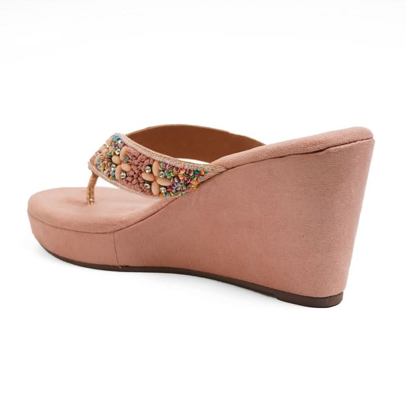 Kaia - Pink Wedges