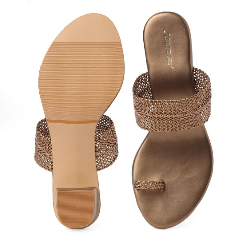 Kaavira - Bronze Block Heels