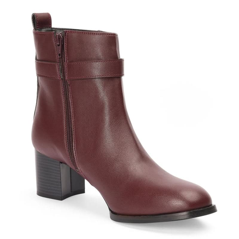 Luna - Maroon Boots