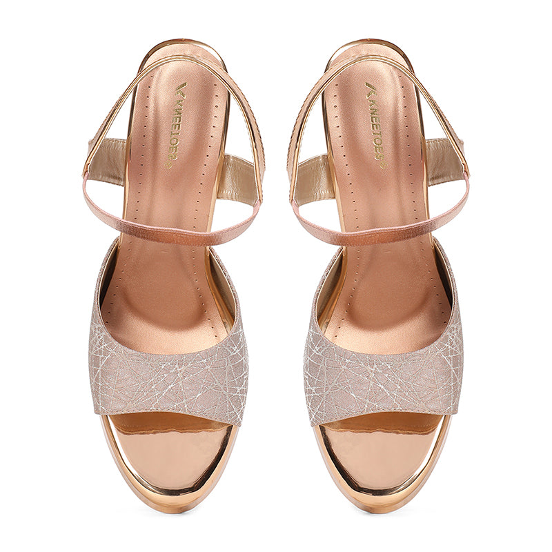Campbell - Rose Gold Block Heels