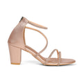 Lumina - Rose Gold Block Heels