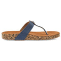 Delia - Blue Cork Sandals