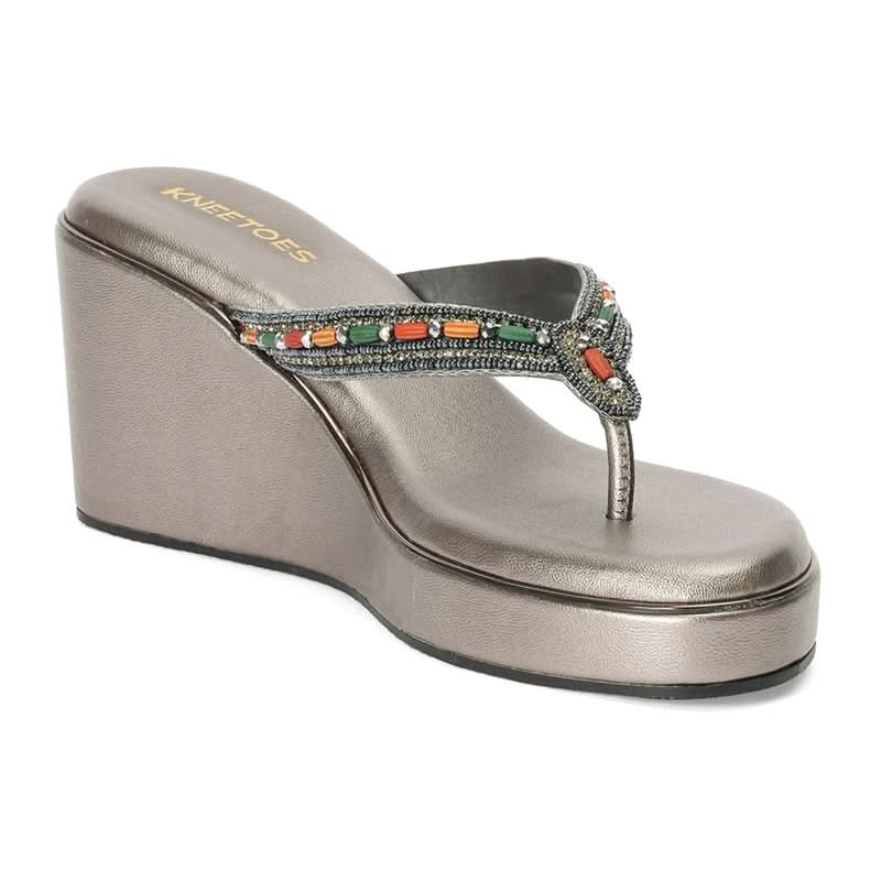 Lunara - Grey Wedges