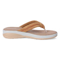Elara - Beige Thong Wedges