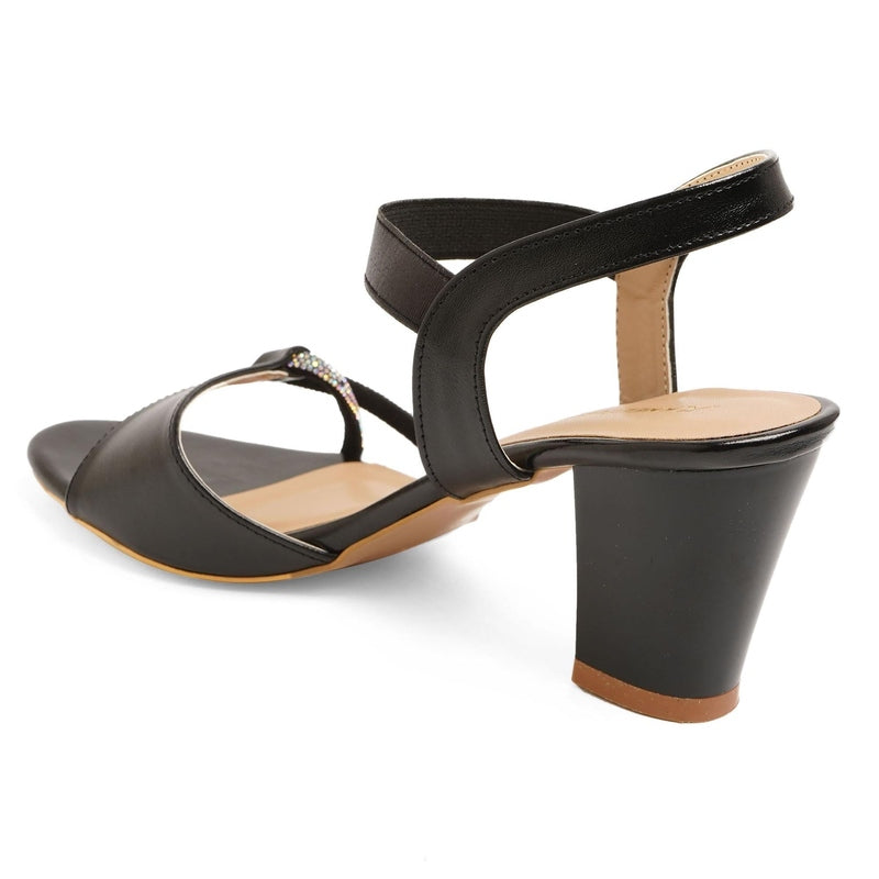 Dahlia - Black Block Heels